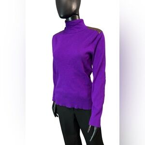 Ralph Lauren Vibrant Purple Turtleneck Sweater